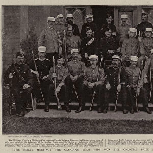 The Bisley Meeting, the Canadian Team who won the Colonial Prize in the Kolapore Match (b / w photo)