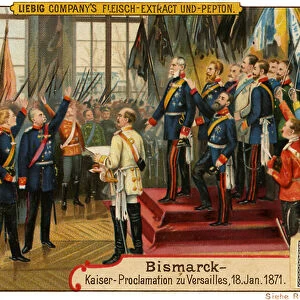 Bismarck in Versailles, 1871 (chromolithograph)