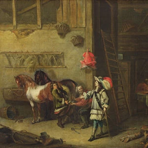 The Blacksmith (oil on canvas)