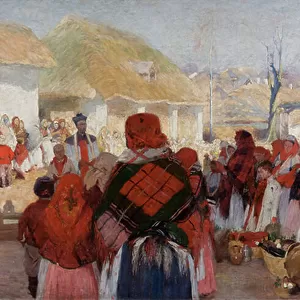 Blessing of Easter Food at Bronowice, 1897 (oil on canvas)
