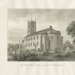 Bloxwich Church: sepia drawing, 1845 (drawing)
