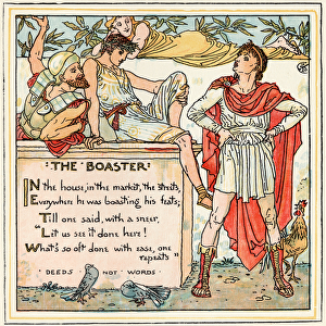 The Boaster, illustration from Babys Own Aesop, engraved and printed by Edmund Evans