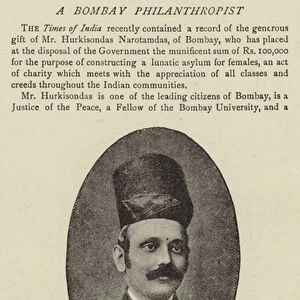 A Bombay Philanthropist (engraving)