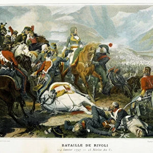 Bonaparte (centre), after his victory over the Austrians at the Battle of Rivoli (Italy