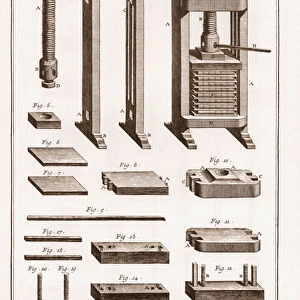 Bookbinder - press and development - "The Great Encyclopedie