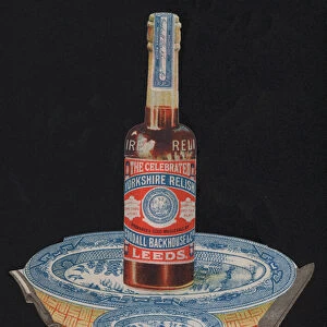 Bottle of Yorkshire Relish, produced and sold by Goodall, Backhouse & Co, Leeds (colour litho)