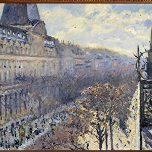 The Boulevard des Italians in Paris Painting by Gustave Caillebotte (1848-1894