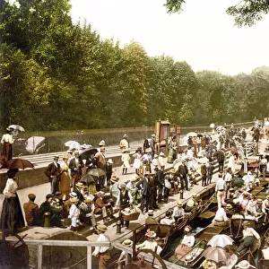 Boulters Lock (hand-coloured photo)