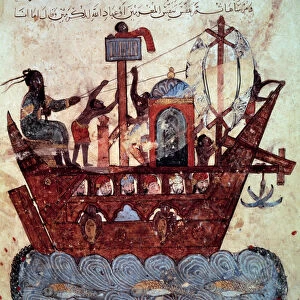 the bourgeois al-Harith (Al Harith), son of Hammam, and the wandering navigator Abu-Zayd