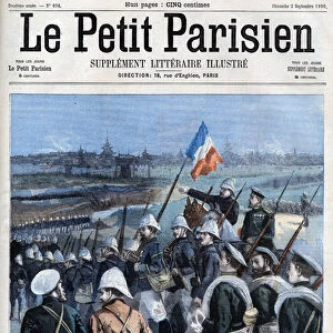 Boxer Rebellion The Allies advance on Peking - in "Le petit Parisien"