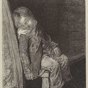 Boy Sleeping (engraving)
