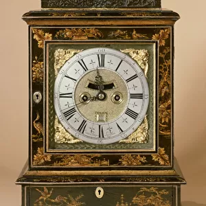 Bracket clock, movement by James Boyce, c. 1705 (black lacquer)