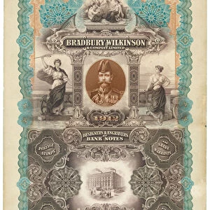 Bradbury Wilkinson & Co, designers and engravers of bank notes (chromolitho)