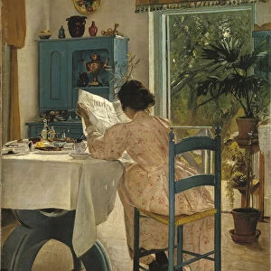 At Breakfast, 1898 (oil on canvas)