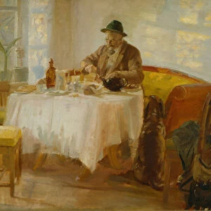 Breakfast before the Hunt, 1903 (oil on canvas)
