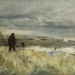 Breton Fishermen; Les Pecheurs Bretons, (oil on canvas)