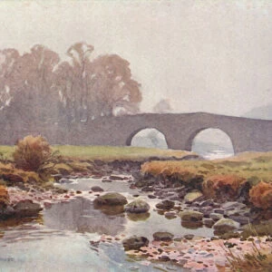 Two Bridges (colour litho)