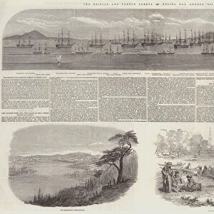 The British and French Fleets in Besika Bay, August, 1853 (engraving)