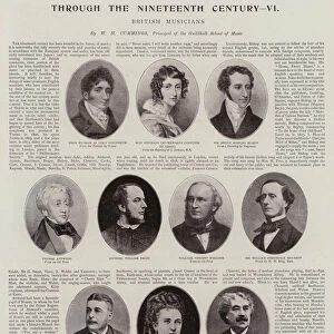 British Musicians, Nineteenth Century (b / w photo)