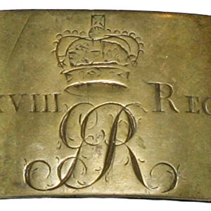 British soldiers waist belt plate of the 38th Regiment of Foot