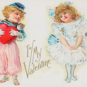 British Valentine card (colour litho)