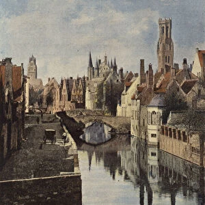 Bruges, Le Canal (colour photo)