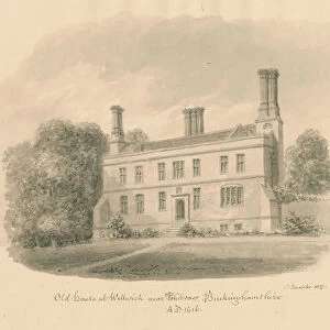 Buckinghamshire - Wellwick - Old House: sepia drawing vignetted, 1837 (drawing)