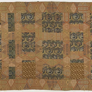A Buddhist monks robe, patched;kesa eAoe£s, Edo period, 1615-1868 (silk)