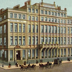 Bueckers Hotel, Finsbury Square, London (colour litho)