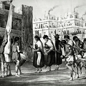 Buffalo Dance at Pueblo de Zuni, New Mexico, from Report of an Expedition Down the Zuni