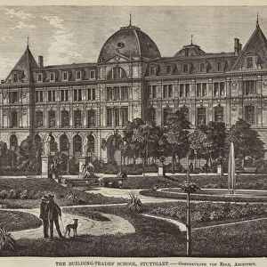 The Building-Trades School, Stuttgart (engraving)