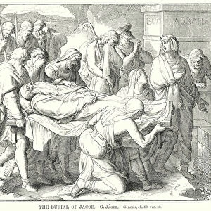 The Burial of Jacob, Genesis, ch 50, ver 13 (engraving)