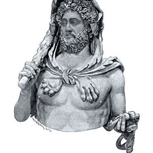 Bust of Commodus as Hercules, 31 August 161, 31 December 192, was Roman Emperor from 180 to 192