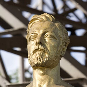Bust of Gustave Eiffel (1832-1923), engineer, French industrialist, Designer of the Machine Gallery, Garabit viaduct, the Eiffel Tower. Sculpture by Antoine Bourdelle (1861-1929). Photography, KIM Youngtae / Leemage