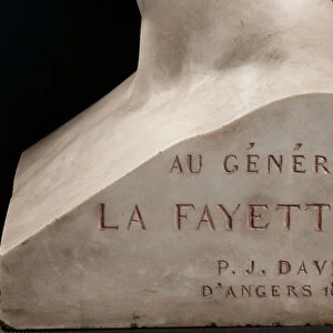 Bust of Marie-Joseph-Gilbert du Motier, marquis de La Fayette (1757-1834), 1829 (marble)