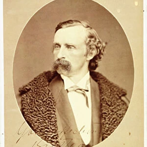 Cabinet portrait of George Armstrong Custer, signed and inscribed to his brother