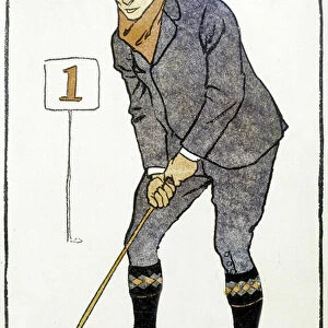 Calendar: "Golf Calendar"by Edward Penfield, 1899