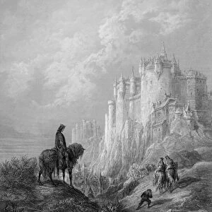 Camelot, illustration from Idylls of the King by Alfred Tennyson (litho)