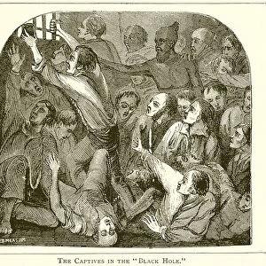 The Captives in the "Black Hole"(engraving)