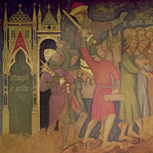 The Captivity of the Jews, reconstruction of a wall a painting originally in the Painted Chamber of the Palace of Westminster