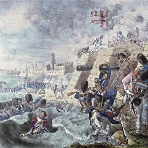 The Capture of the Fort of Trocadero, 31st August 1823 (colour litho)