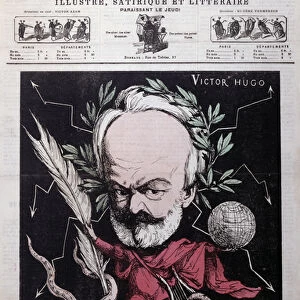 Caricature of Victor Hugo (1802-85) as Zeus in exile on Guernsey from the front cover