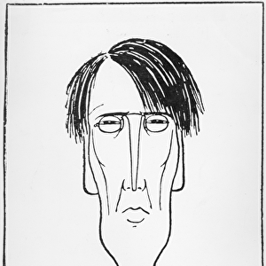 Caricature of W. B. Yeats, 1898 (ink on paper)