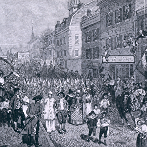 Carnival at Philadelphia, illustration from The Battle of Monmouth Court House