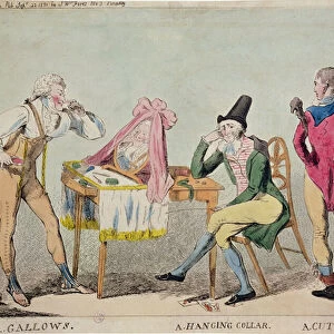Cartoon of the French aristocratic emigres in England during the Revolution
