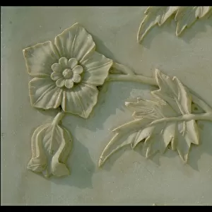 Carved lotus flower, detail from an exterior wall, 1643 (marble)