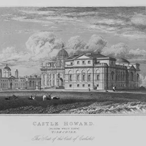 Castle Howard, North West View, Yorkshire, The Seat of the Earl of Carlisle (engraving)