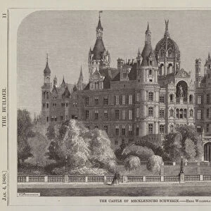 The Castle of Mecklenburg Schwerin, Herr Willebrand, Architect (engraving)