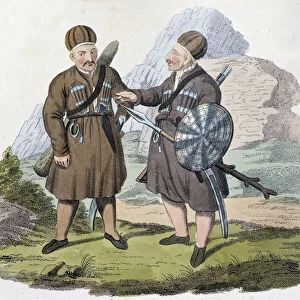 Caucasian warriors, deb. 19th century