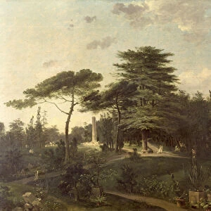 The Cedar of Lebanon in the Jardin des Plantes (oil on canvas)